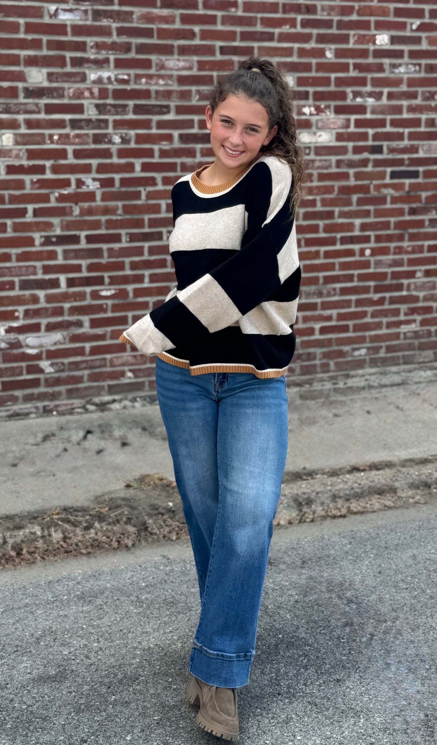 Wide Stripe Sweater