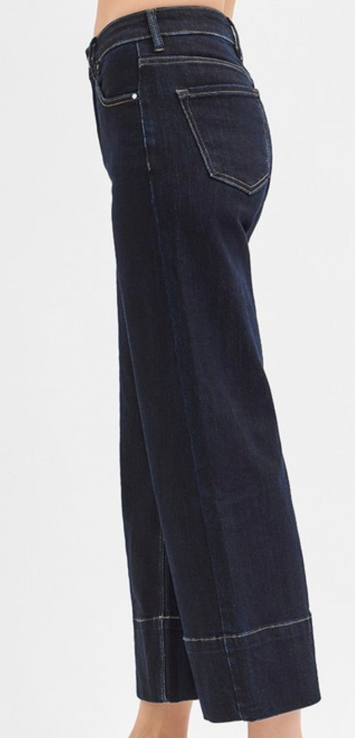 Dark Denim Crop Jeans