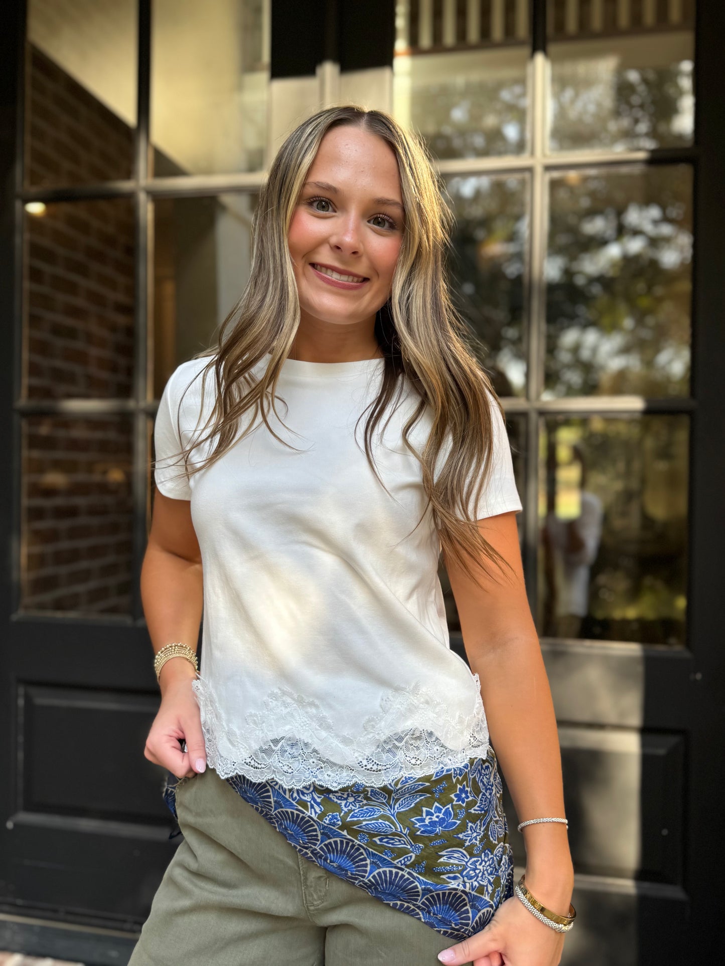 Lace Trim Tee