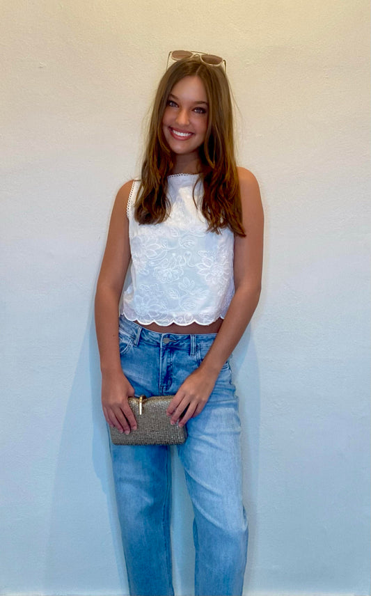 Embroidered Tank