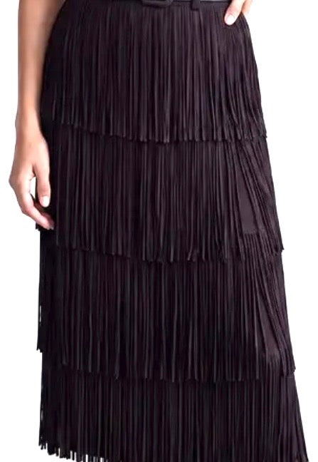 Fringe Maxi Skirt