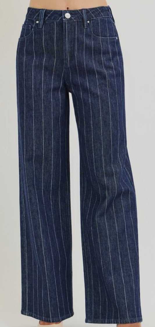 Pinstripe Denim