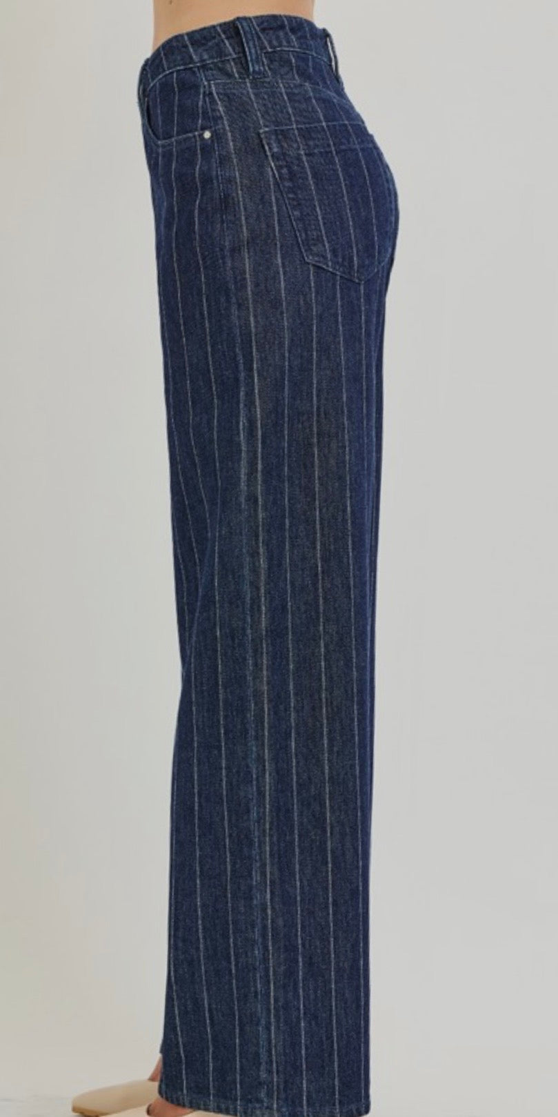 Pinstripe Denim