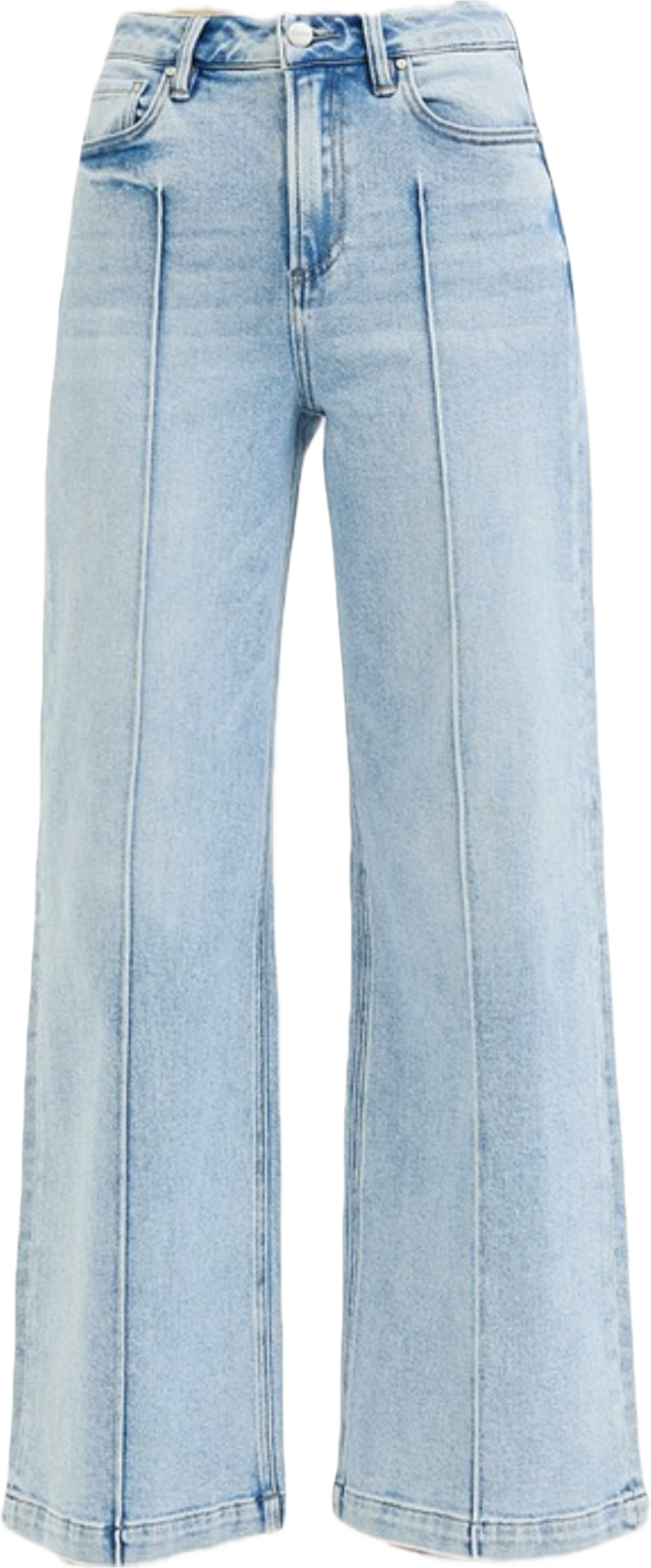 【U LAN】McCoy pintuck denim wide pants Pinutck Jean in Light Wash – Lux and Luv