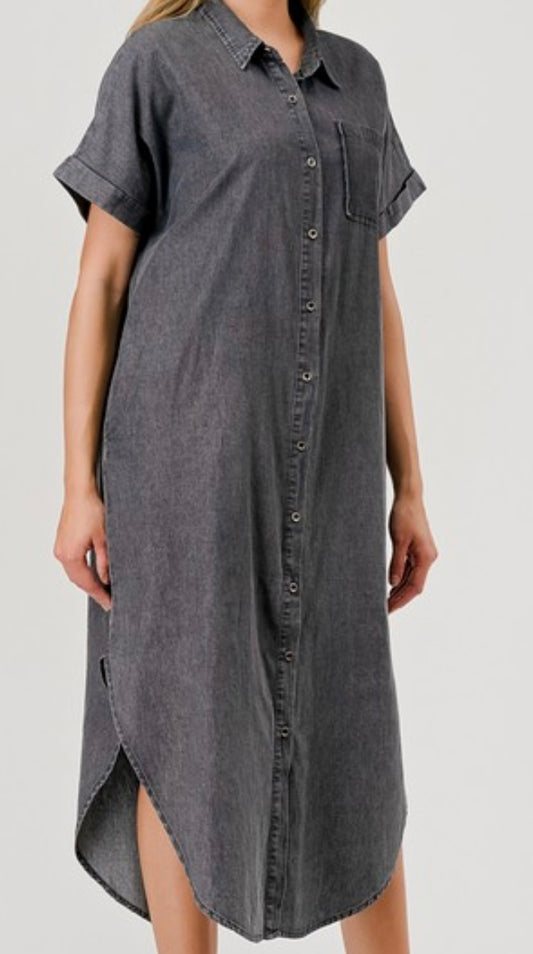 Denim Midi Dress