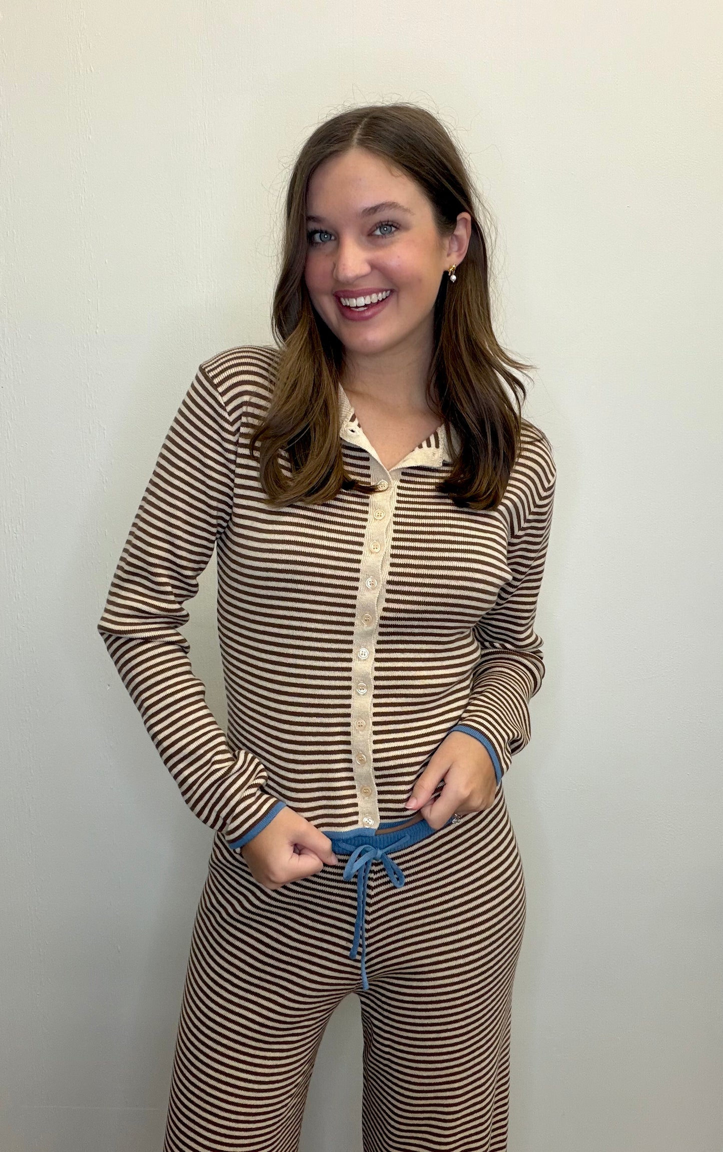 Vintage Striped Cardigan