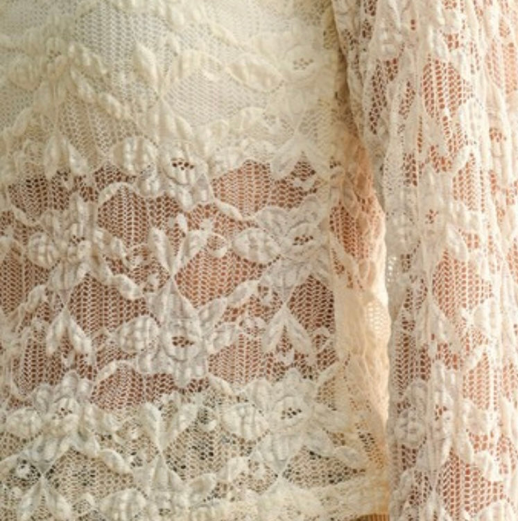 Cream Floral Top