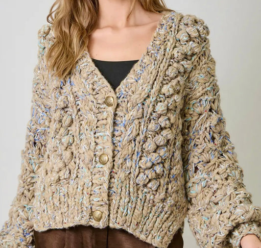 Chunky Flecked Cardigan