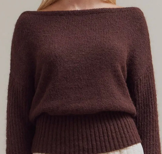 Off Shoulder Sweater