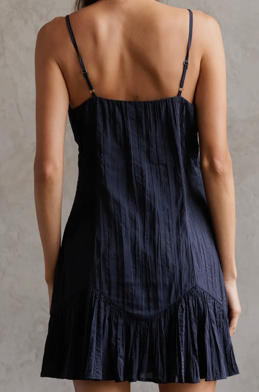 Crinkle Mini Dress