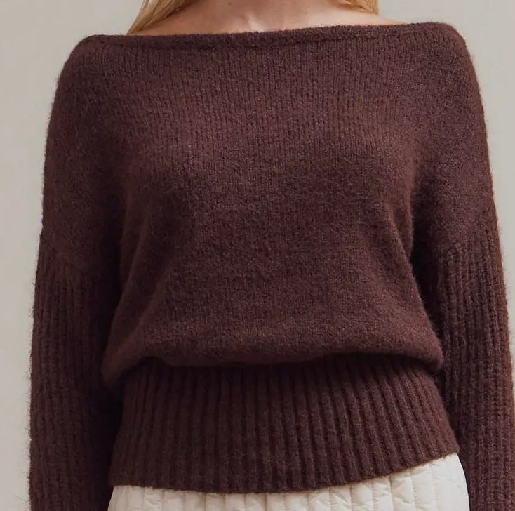 Off Shoulder Sweater