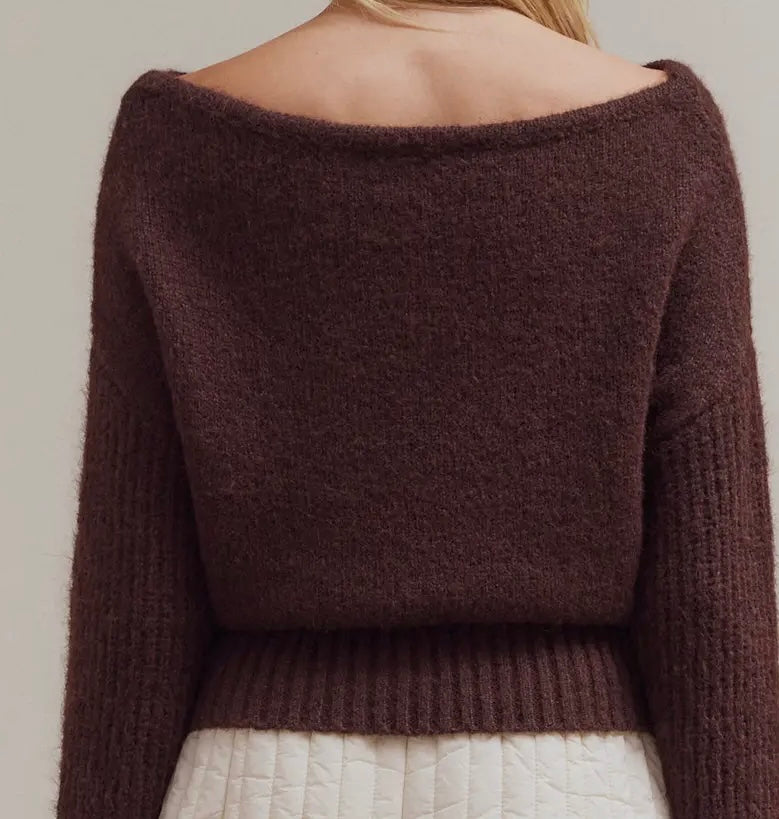 Off Shoulder Sweater