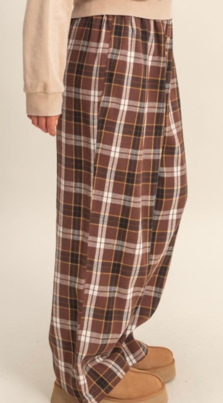 Flannel Plaid Pants