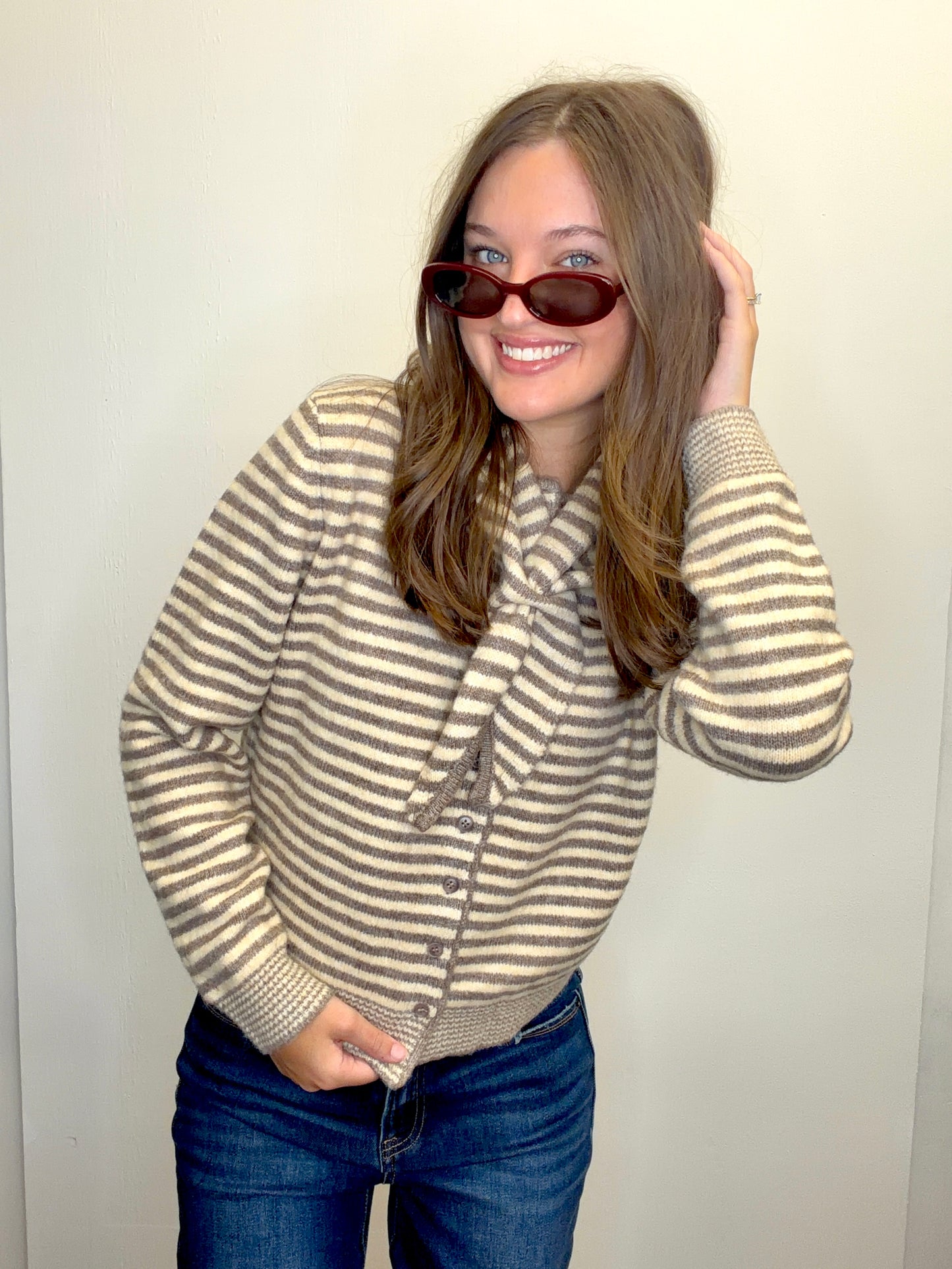 Cardigan with Scarf