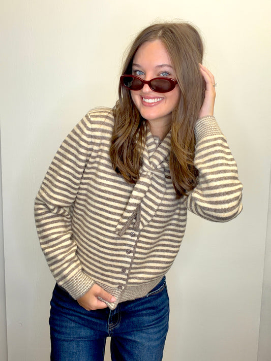 Cardigan with Scarf
