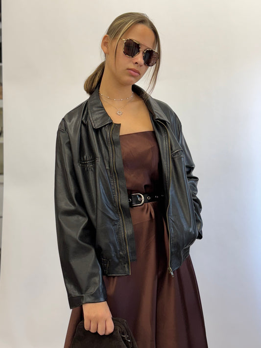 Washed Leather Jacket