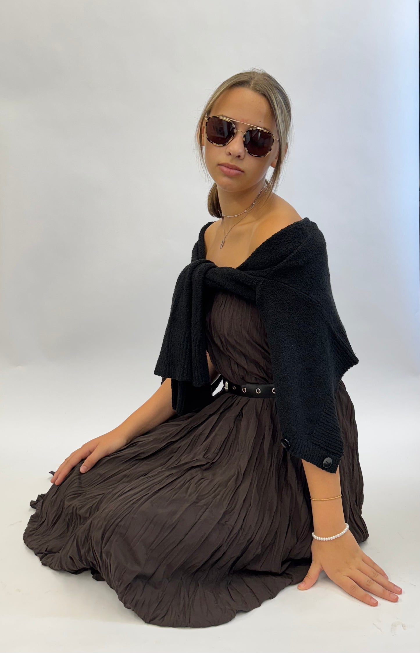 Crinkle Maxi Skirt