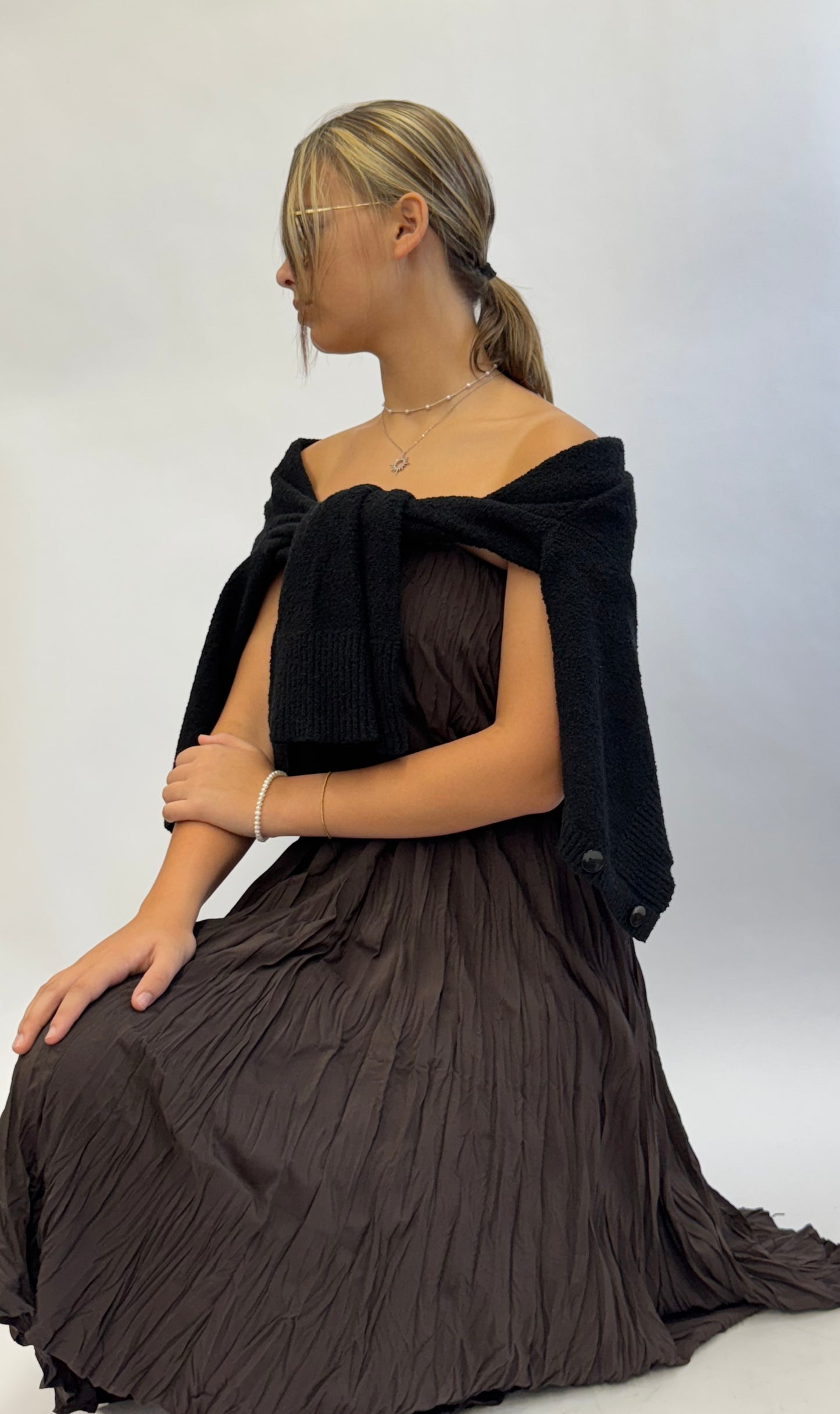 Crinkle Maxi Skirt