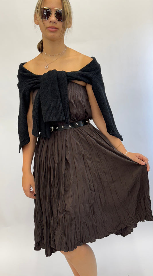 Crinkle Maxi Skirt
