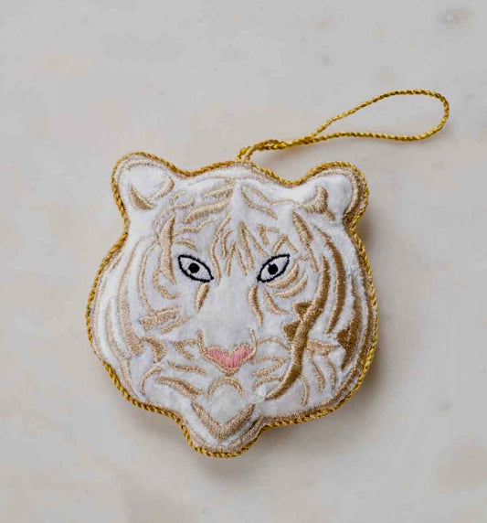 Embroidered Tiger Ornament