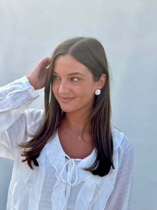 Ruffle Front Blouse