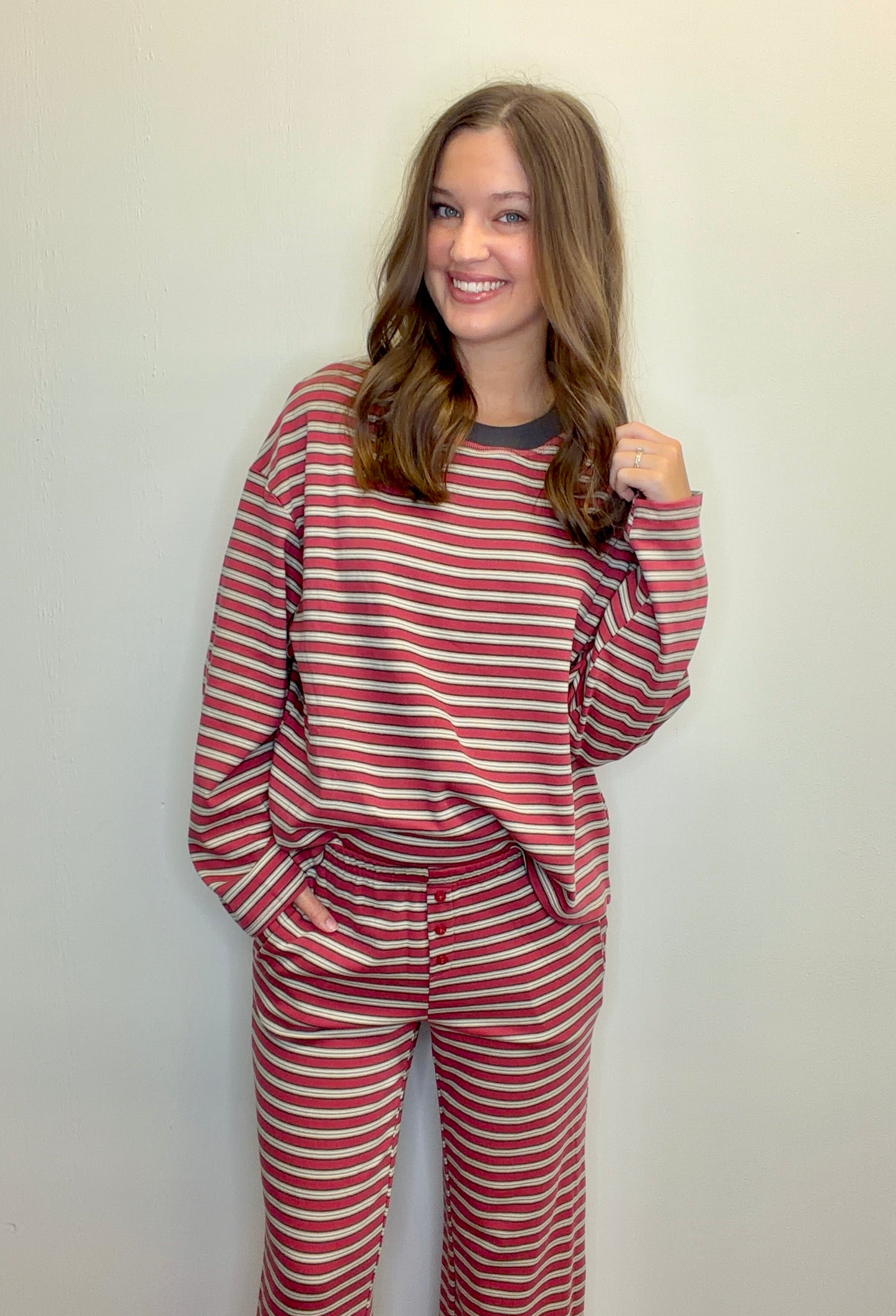Striped Lounge Top