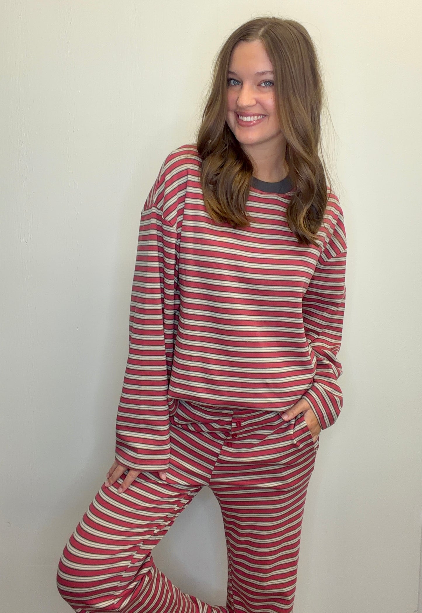 Striped Lounge Top