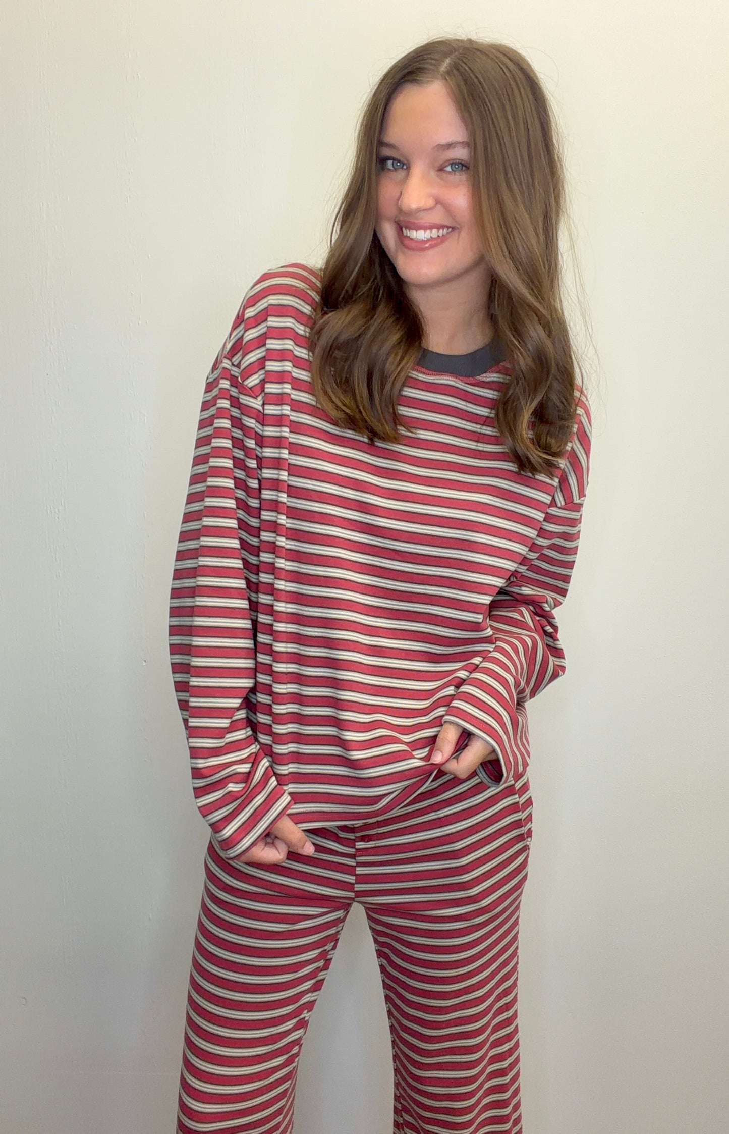 Striped Lounge Top