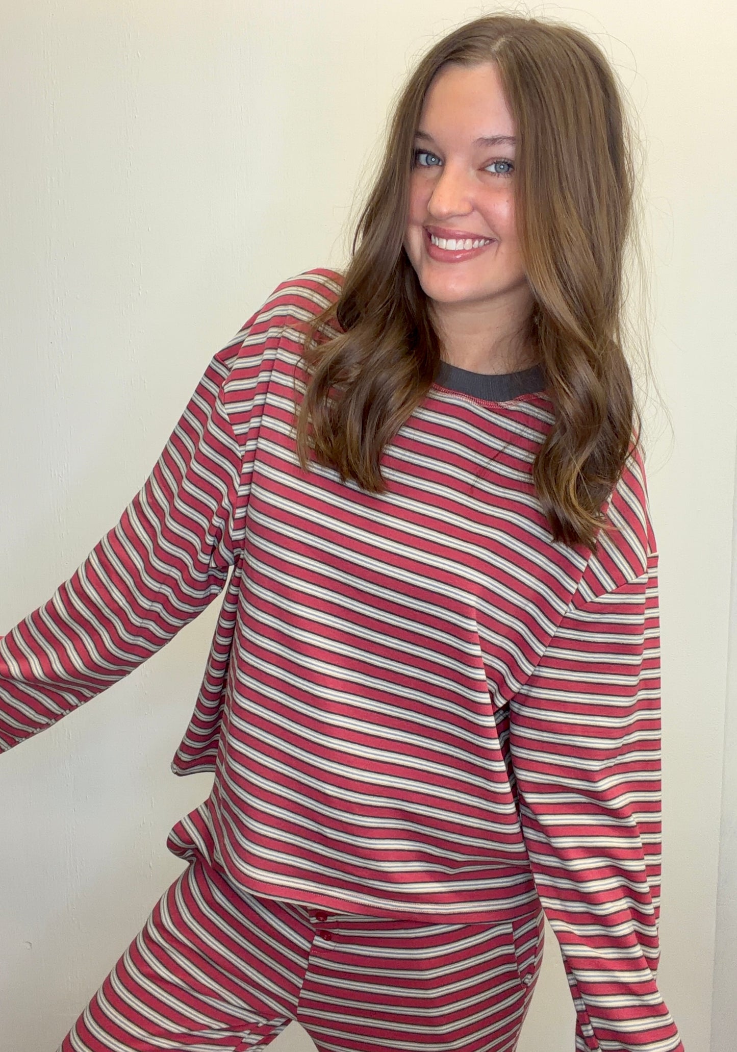 Striped Lounge Top