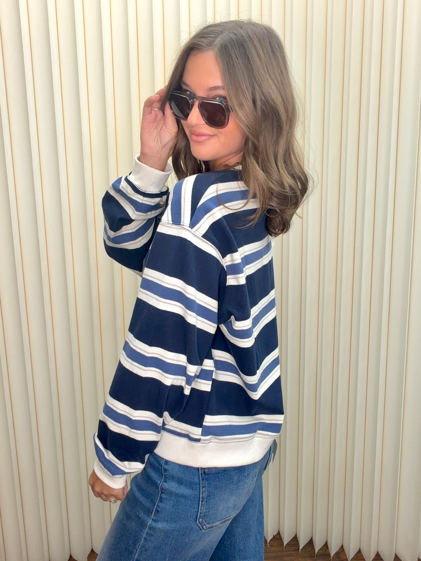Striped Crew Neck Top