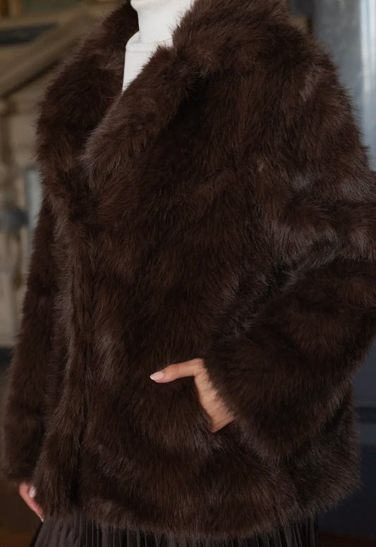 Chocolate Fur Jacket