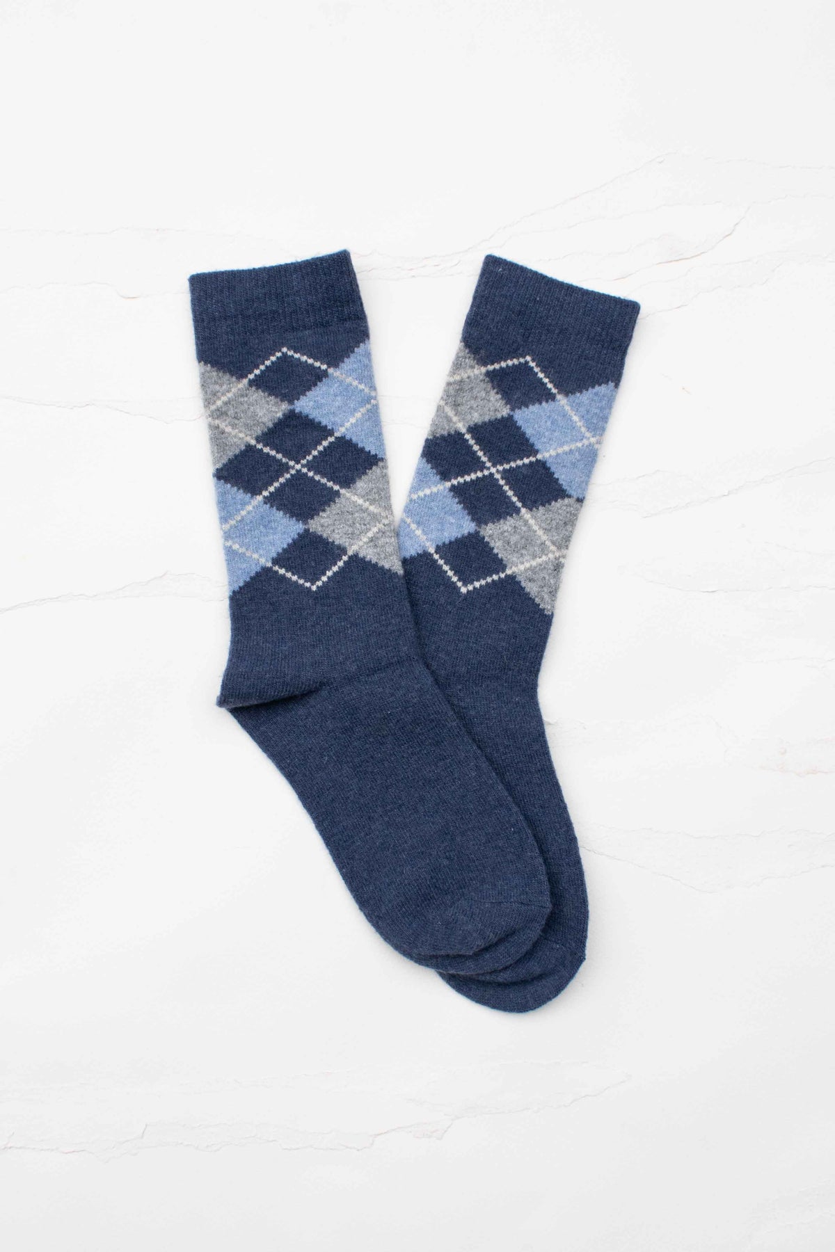 Classic Argyle Crew Socks
