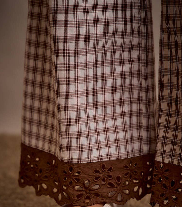 Plaid Wide Leg Pants