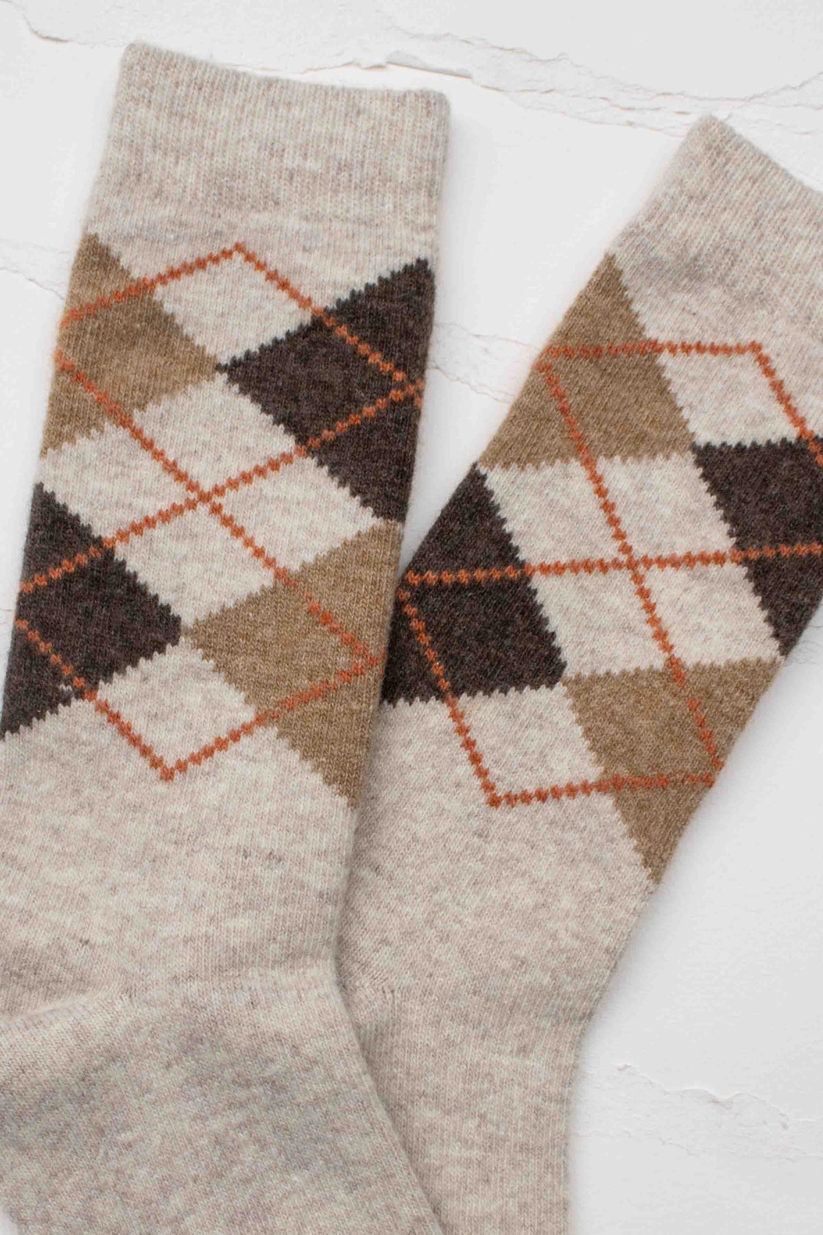 Classic Argyle Crew Socks