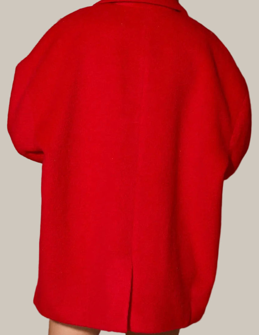 Red Oversized Coat
