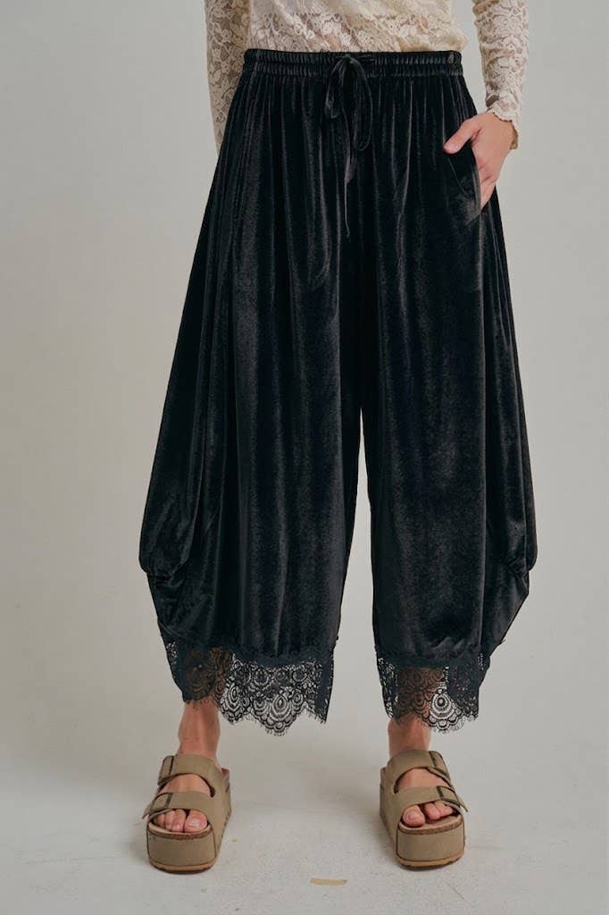 Velvet Balloon Pants