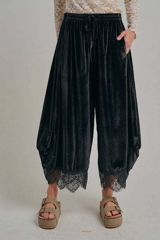 Velvet Balloon Pants