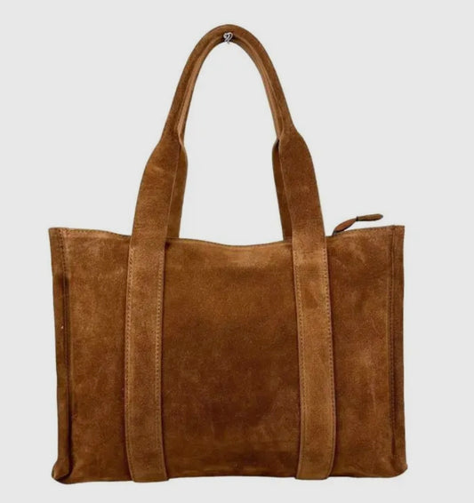 Suede Shopping Bag