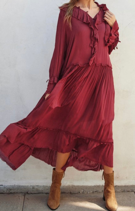 Frill Maxi Dress