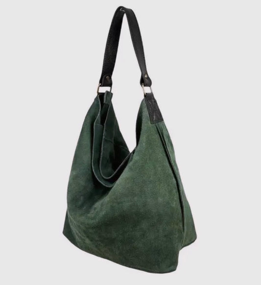 Suede Hobo Bag