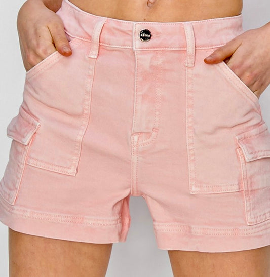 Pink Cargo Shorts