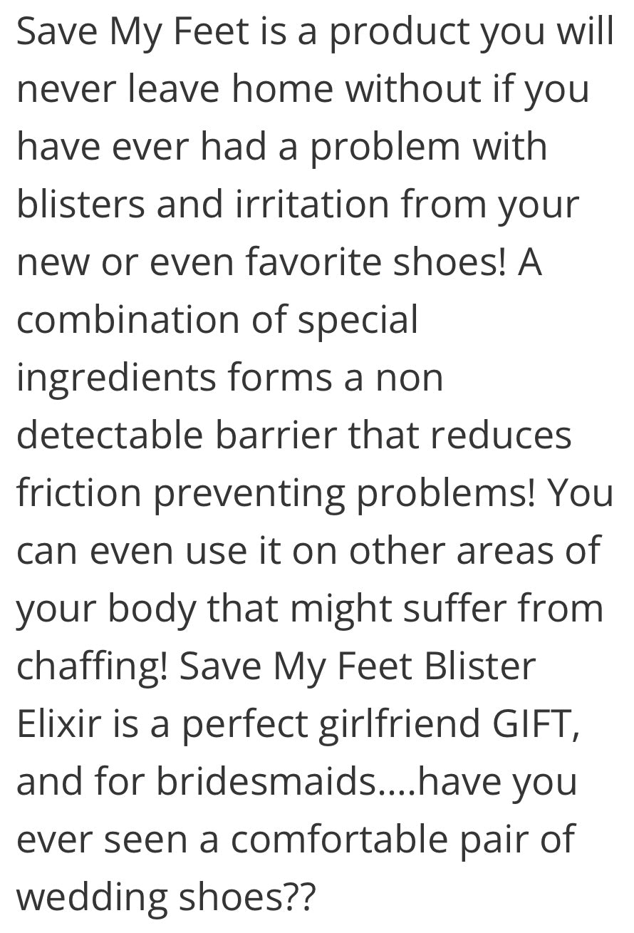 Save My Feet Elixir