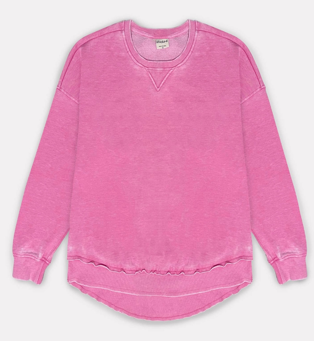 Candy Pink Pullover Sweatshirt