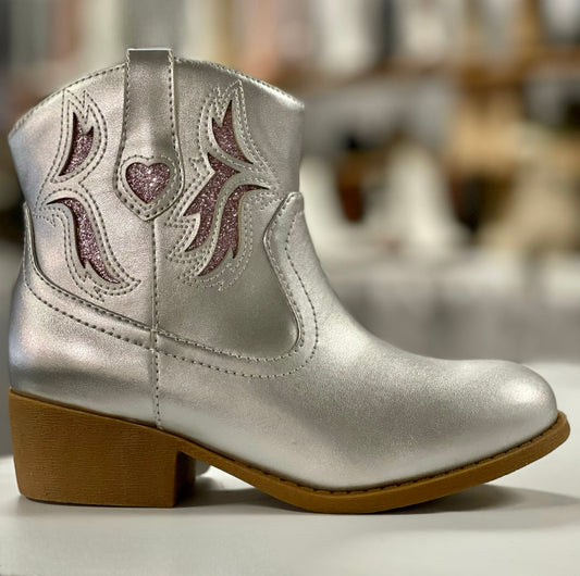 Kids Silver Boot